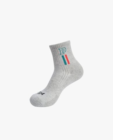  PILI - Set 3 vớ unisex cổ cao dệt logo phối sọc 
