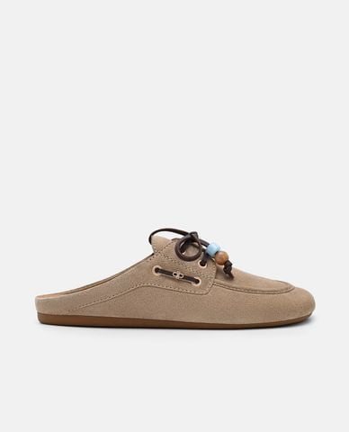  PEDRO - Giày mules nữ đế bệt mũi tròn Dee 