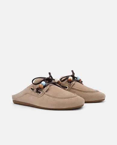  PEDRO - Giày mules nữ đế bệt mũi tròn Dee 