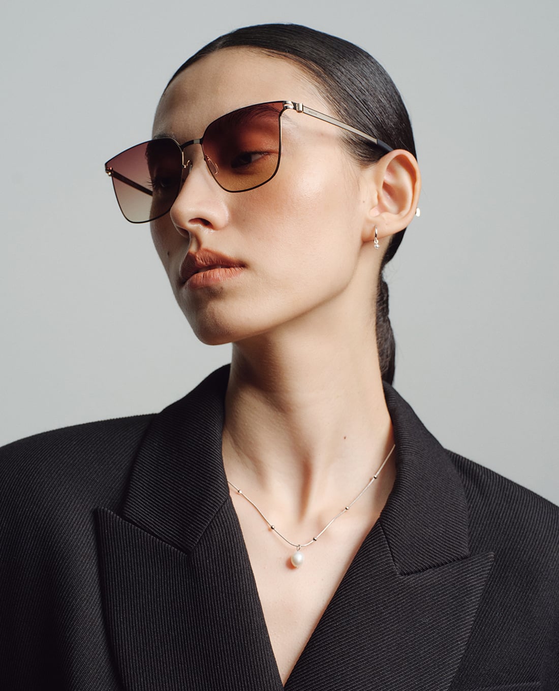 MUJOSH - Kính mát unisex gọng vuông bản mảnh