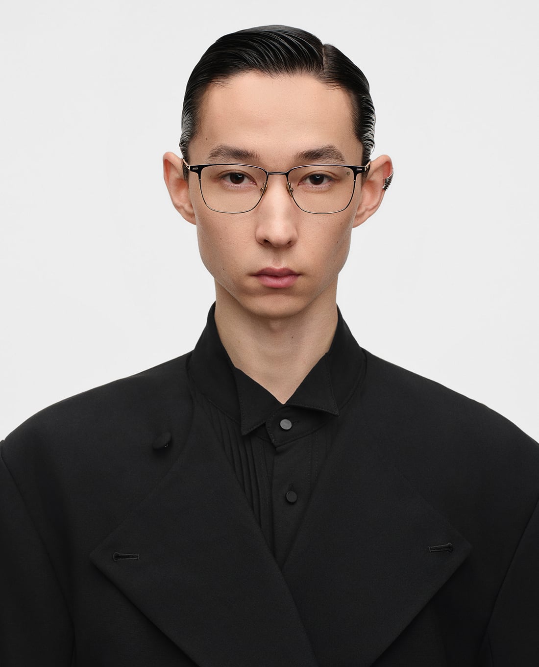 MUJOSH - Gọng kính vuông unisex bản mảnh