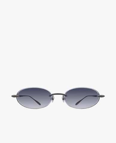  MUJOSH - Kính mát unisex gọng oval bản mảnh 