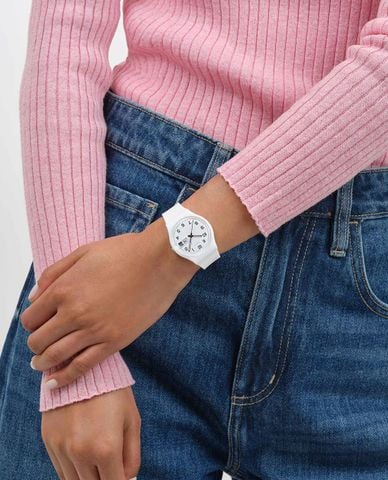  SWATCH - Đồng hồ unisex Blanc Slate 34mm 