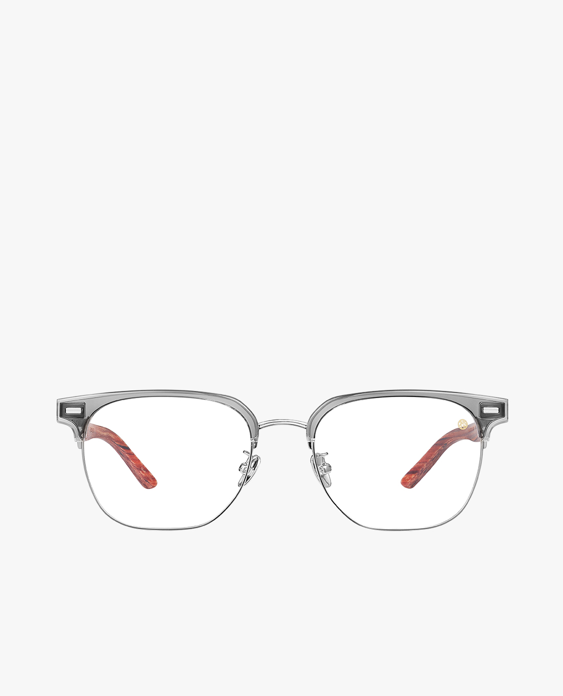 MUJOSH - Gọng kính đa giác unisex nửa viền