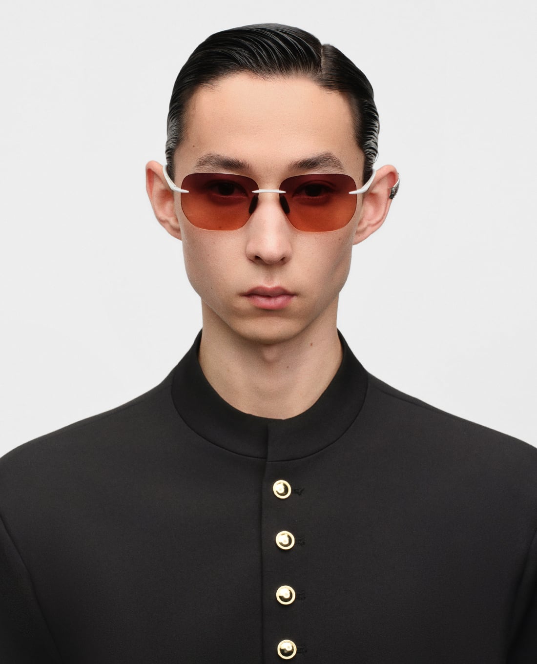 MUJOSH - Kính mát nam gọng đa giác bản mảnh