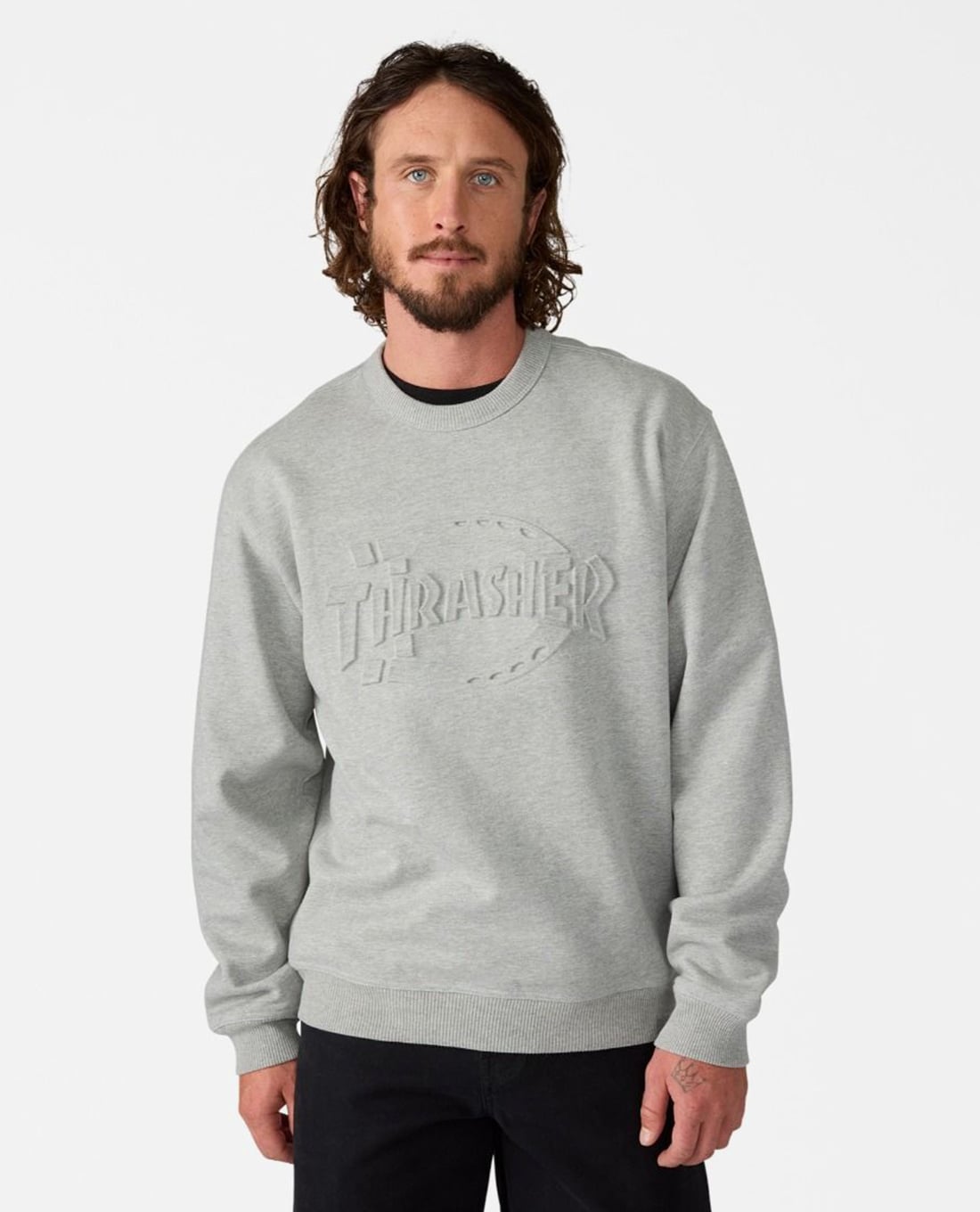 DICKIES - Áo sweatshirt nam cổ tròn tay dài Dickies X Thrasher