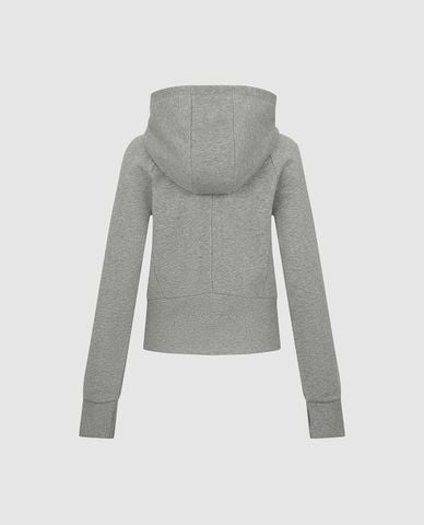  URBAN REVIVO - Áo khoác phối mũ nữ dệt sợi kim tuyến 