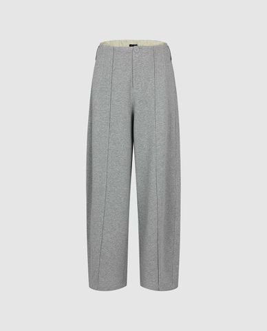  URBAN REVIVO - Quần nữ ống đứng xếp li 
