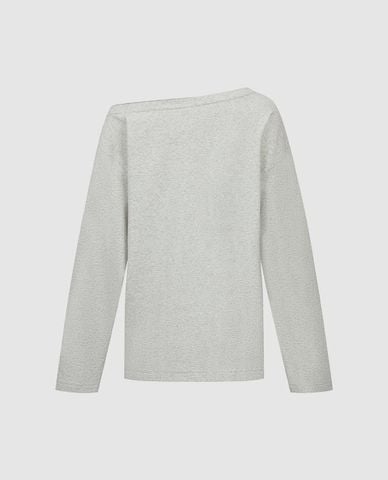  URBAN REVIVO - Áo trễ vai nữ tay dài in họa tiết 