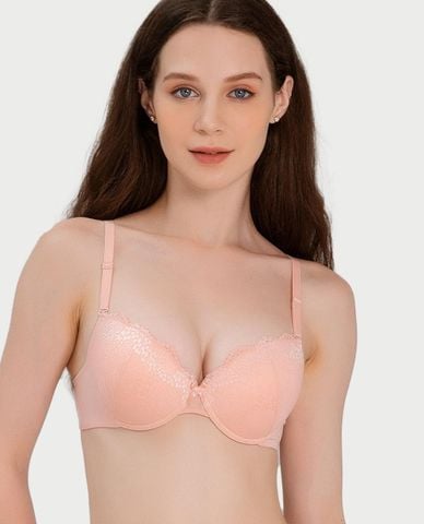  MISAKI - Áo ngực cup 3/4 ren đai trơn mút dày 