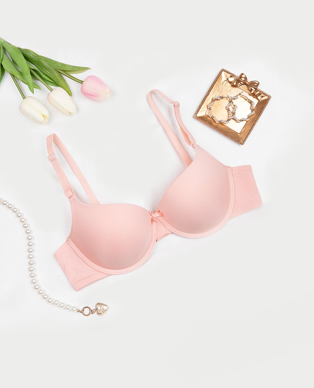 MISAKI - Áo ngực cup 3/4 trơn mút vừa