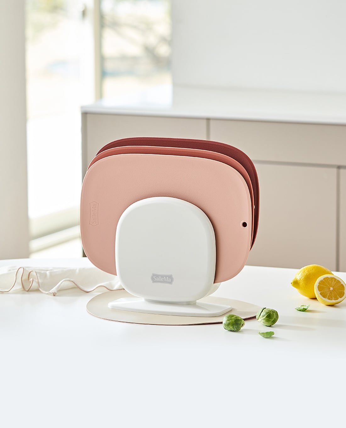 SALLEMA - Bộ 3 thớt kháng khuẩn Macaron TPU