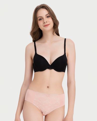  MISAKI - Quần lót nữ lưng cao microfiber phối ren 