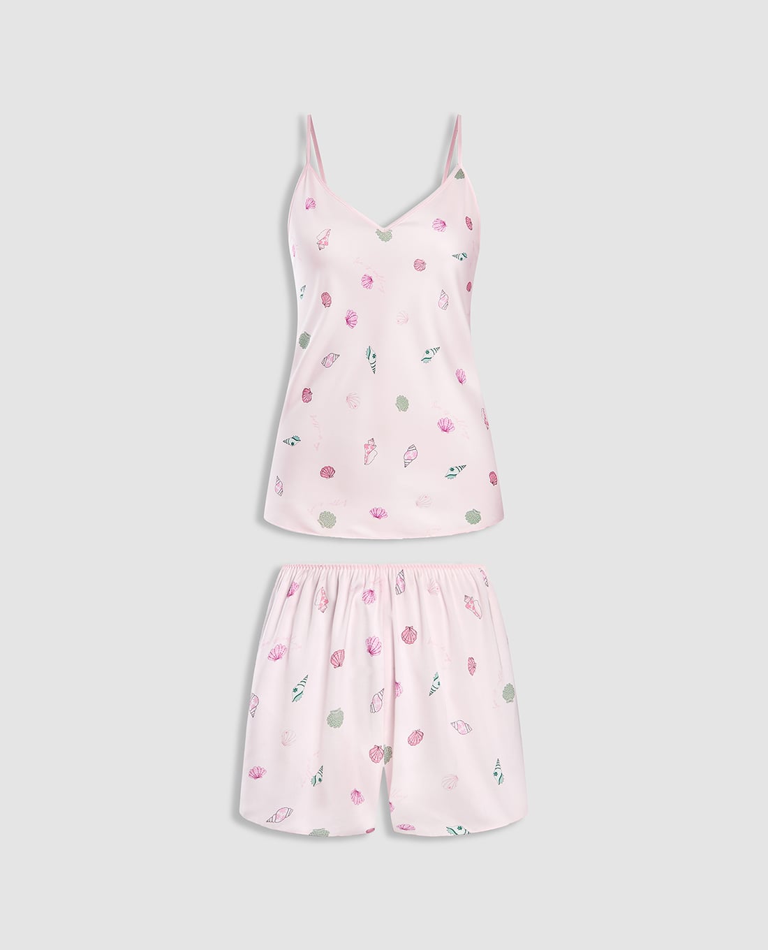 VERA - Bộ quần áo nữ ngắn mặc nhà hai dây latin in