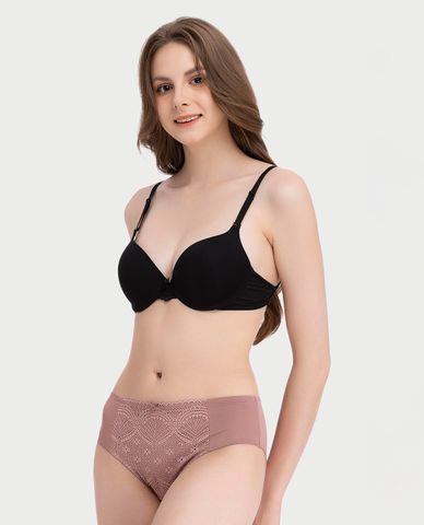  MISAKI - Quần lót nữ lưng cao microfiber phối ren 