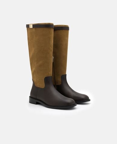  PEDRO - Giày boots nữ đế thấp cổ cao Jatte 