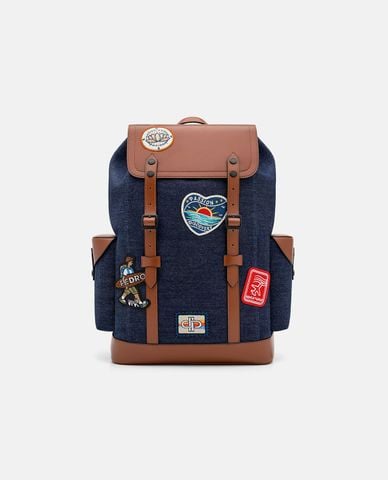  PEDRO - Balo nam phom chữ nhật Jones Denim 