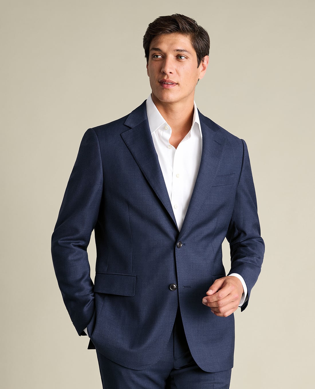 CHARLES TYRWHITT - Áo vest nam thanh lịch Natural Stretch Twill