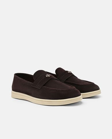  PEDRO - Giày lười nữ đế bệt mũi tròn Roam Suede 