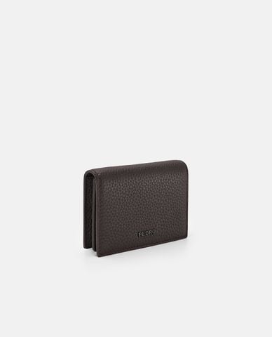  PEDRO - Ví ngắn nam dáng gập Embossed Leather 