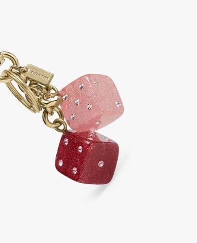  COACH - Móc khóa treo túi nữ Dice 