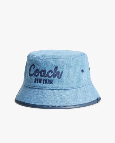  COACH - Nón bucket nữ Script Embroidered Denim 