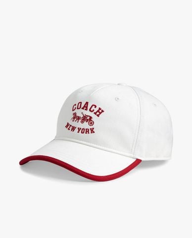  COACH - Nón bóng chày nữ Horse And Carriage Baseball 