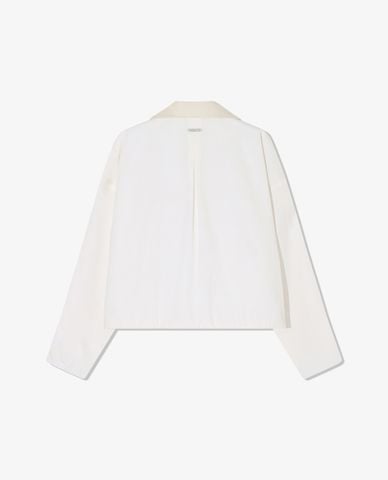  FILA - Áo khoác gió nữ tay dài phối khóa zip Heritage 