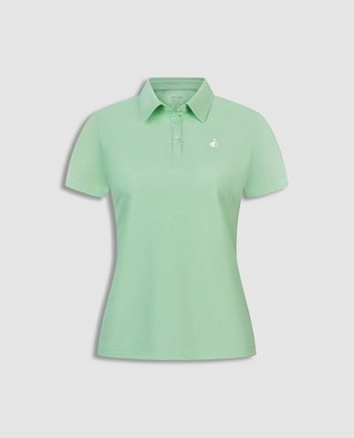  JOCKEY - Áo polo nữ cổ bẻ tay ngắn thêu logo 