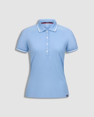 JOCKEY - Áo polo nữ cổ bẻ tay ngắn phối viền 