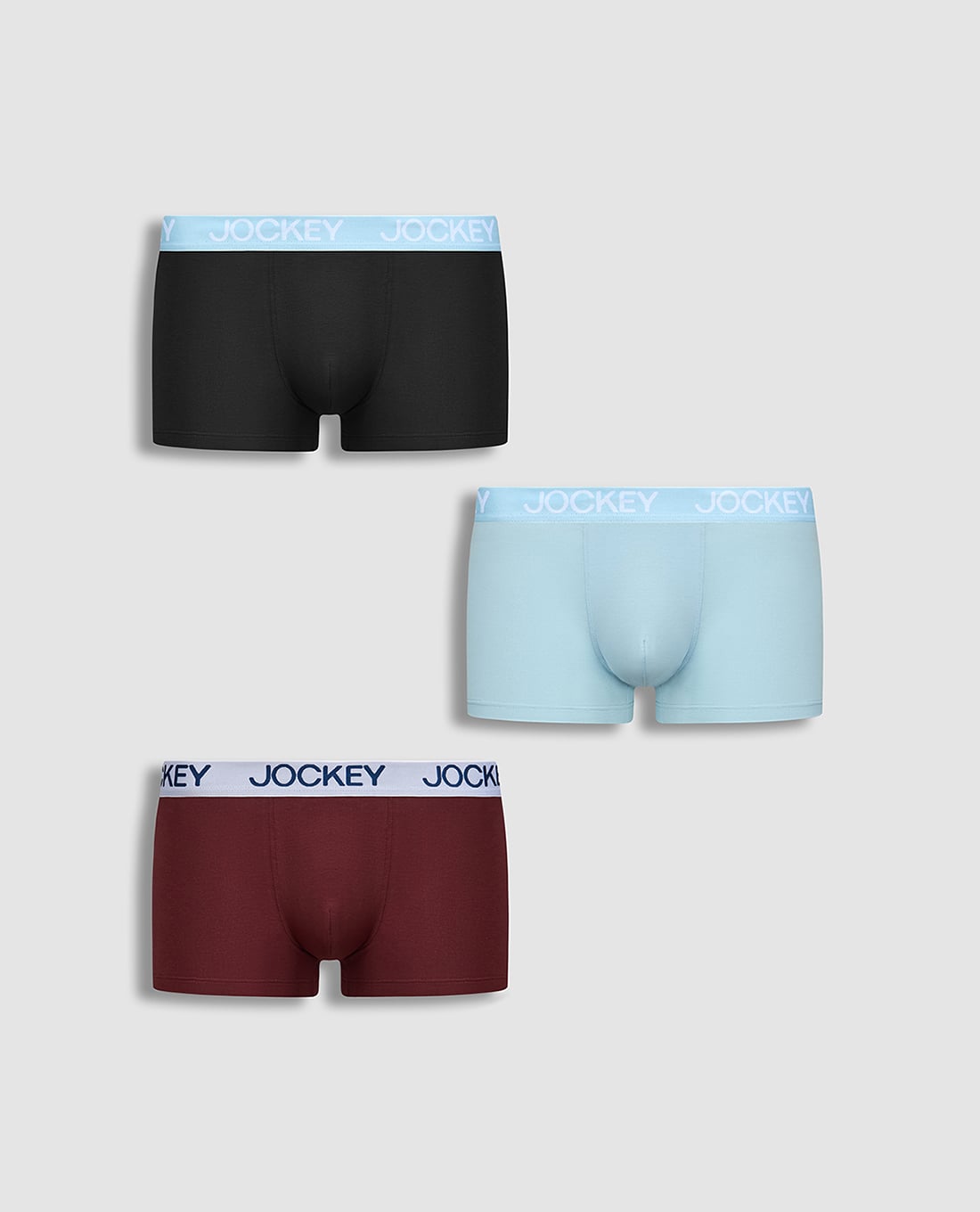 JOCKEY - Set 3 quần lót nam dáng trunk lưng thun