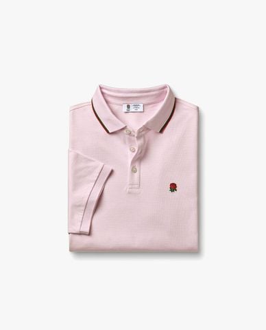  CHARLES TYRWHITT - Áo polo nam tay ngắn kẻ sọc thêu hoa 