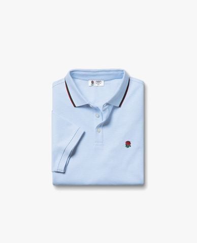  CHARLES TYRWHITT - Áo polo nam tay ngắn kẻ sọc thêu hoa 