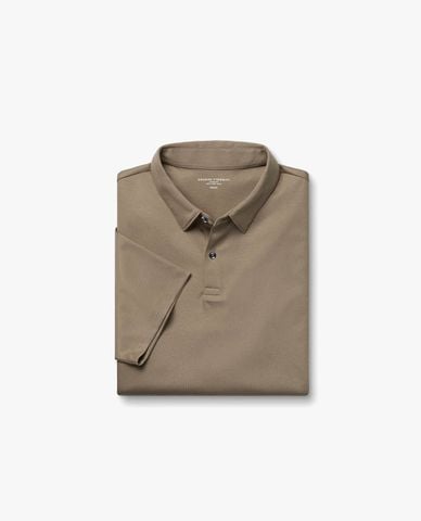  CHARLES TYRWHITT - Áo polo nam cổ bẻ tay ngắn tối giản 