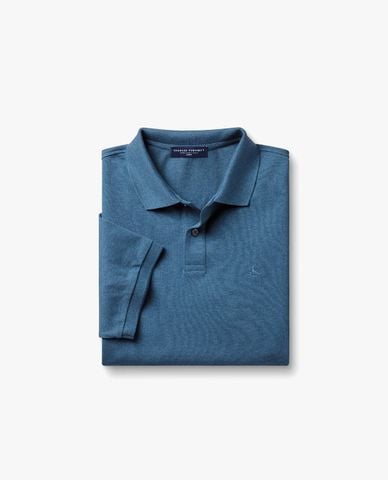  CHARLES TYRWHITT - Áo polo nam cổ bẻ tay ngắn Pique 