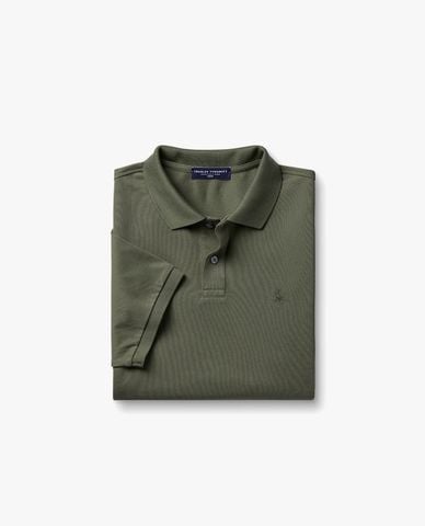  CHARLES TYRWHITT - Áo polo nam cổ bẻ tay ngắn Pique 