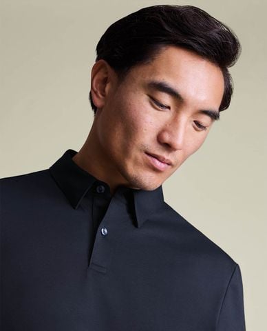  CHARLES TYRWHITT - Áo polo nam cổ bẻ tay ngắn lịch lãm 