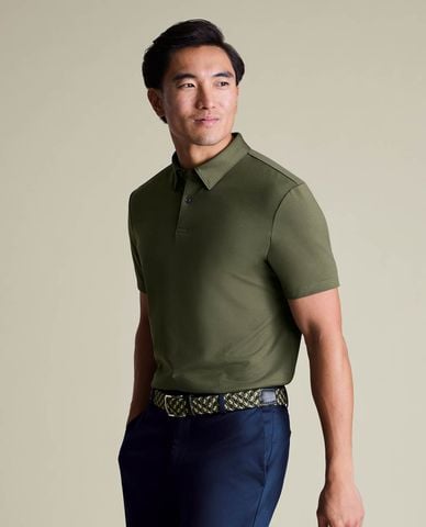  CHARLES TYRWHITT - Áo polo nam cổ bẻ tay ngắn lịch lãm 