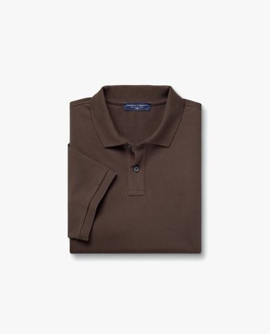  CHARLES TYRWHITT - Áo polo nam cổ bẻ tay ngắn Pique 
