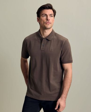  CHARLES TYRWHITT - Áo polo nam cổ bẻ tay ngắn Pique 