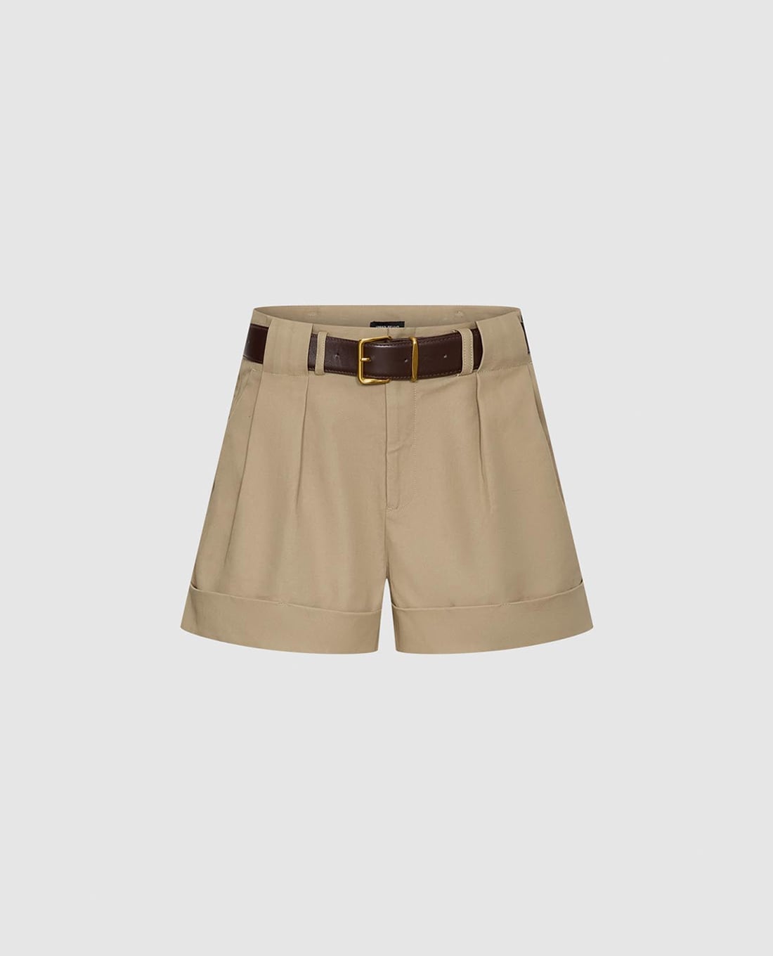 URBAN REVIVO - Quần short nữ ống rộng kèm thắt lưng