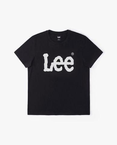  LEE - Áo thun nam cổ tròn tay ngắn phối logo 