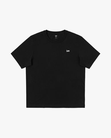  LEE - Áo thun nam cổ tròn tay ngắn thêu logo 