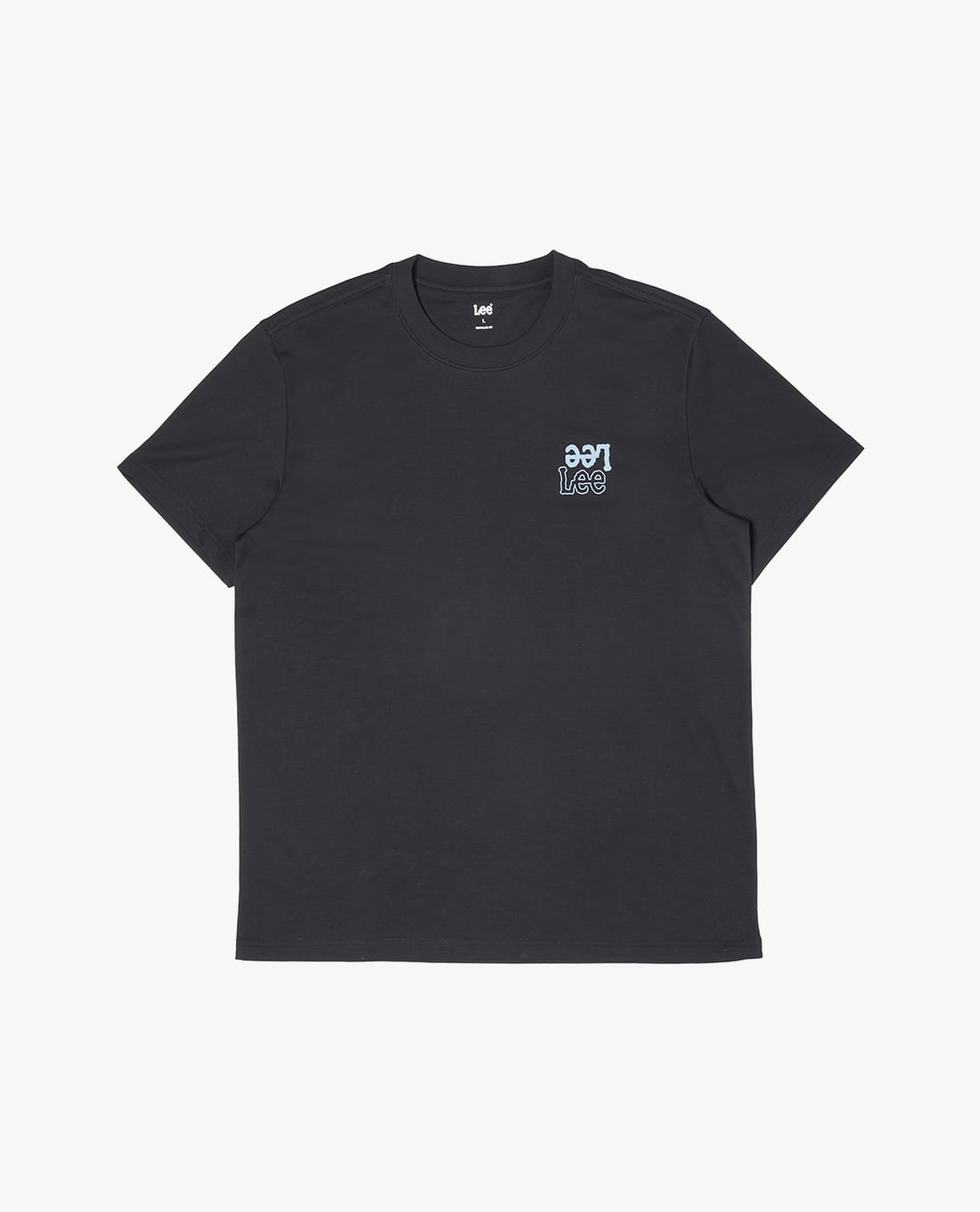 LEE - Áo thun nam cổ tròn tay ngắn phối logo
