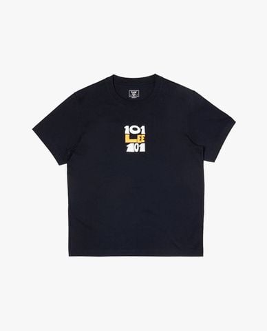  LEE - Áo thun nam cổ tròn tay ngắn in logo 101+ 
