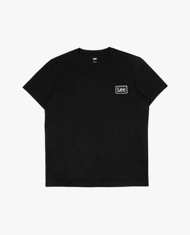  LEE - Áo thun nam cổ tròn tay ngắn phối logo 