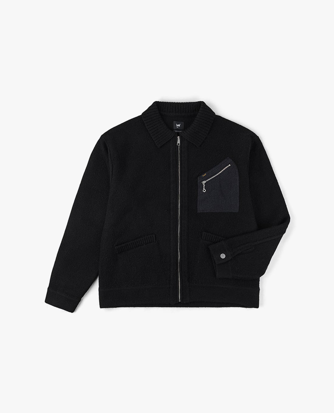 LEE - Áo khoác cardigan nam khóa kéo phối túi