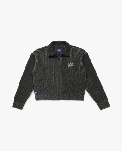  LEE - Áo khoác cardigan nữ phom croptop Indigo 