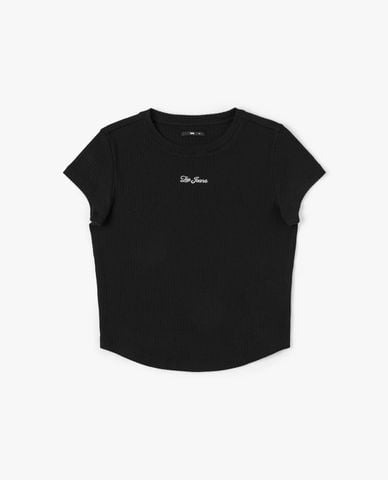  LEE - Áo thun nữ cổ tròn tay ngắn phom ôm 