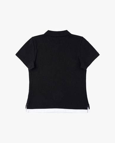  LEE - Áo polo nữ cổ bẻ tay ngắn phối viền 